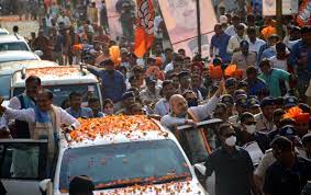 bhopal,Roadshow ,Amit Shah 