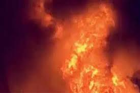 indore, fire ,printing press factory