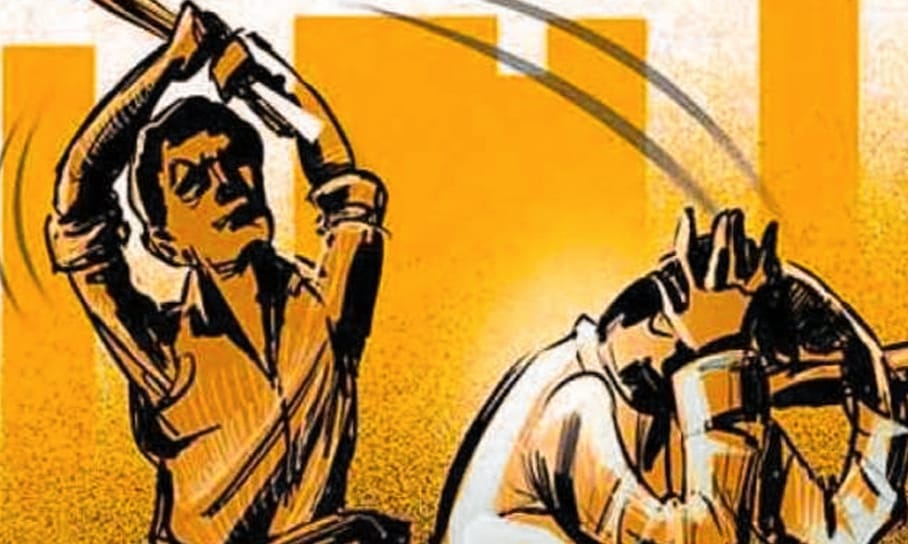 साधु संत के साथ मारपीट का वीडियो वायरल