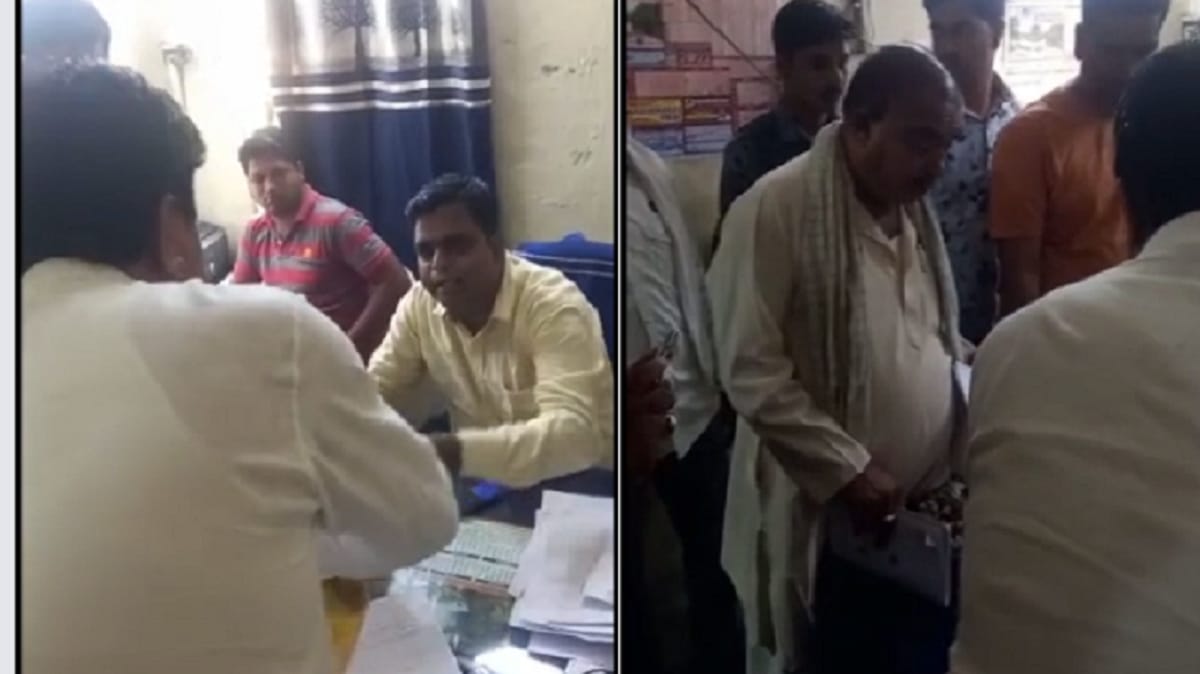 नो ड्यूज को लेकर उम्मीदवार और अधिकारियो के बीच झड़प