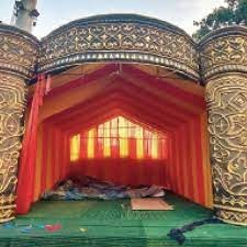 माँ दुर्गा का ईको फ्रेंडली पंडाल