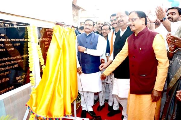 लगभग 1536 लाख  की लागत के विकास कार्यो का मंत्री भूपेन्द्र सिंह ने किया भूमि पूजन