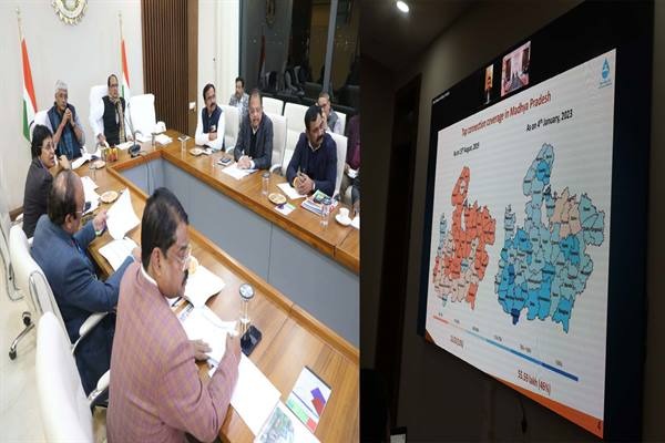 मुख्यमंत्री शिवराज ने कहा जल जीवन मिशन के कार्यों में लाएंगे अधिक तेजी