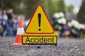 rajgarh,Car driver killed ,harvester collision